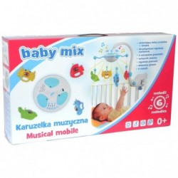 Carusel muzical cu proiectie Aqua Magic - rosu :: Baby Mix